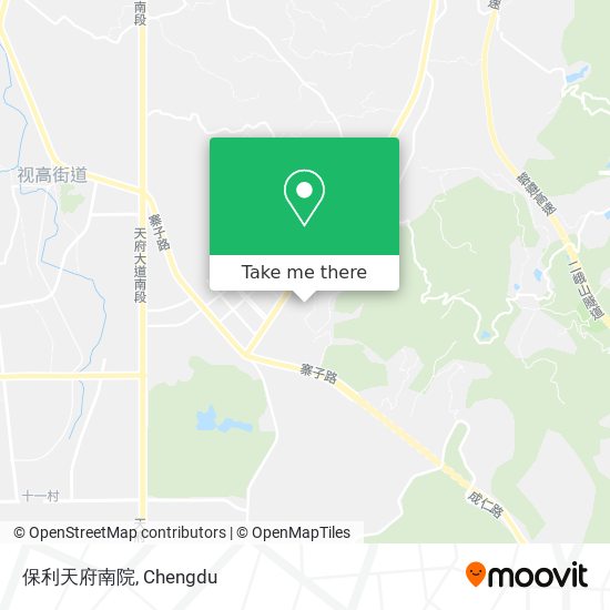 保利天府南院 map