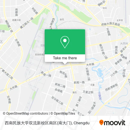 西南民族大学双流新校区南区(南大门) map