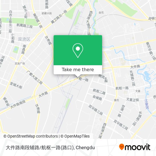 大件路南段辅路/航枢一路(路口) map