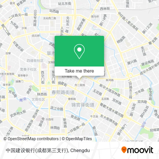 中国建设银行(成都第三支行) map
