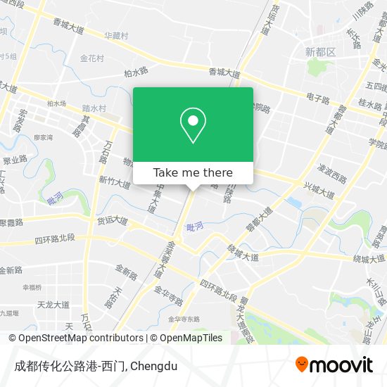 成都传化公路港-西门 map