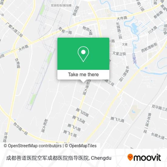成都善道医院空军成都医院指导医院 map