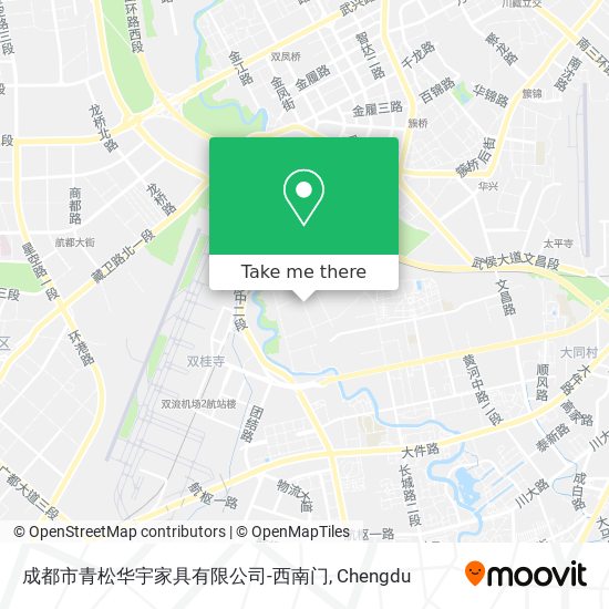 成都市青松华宇家具有限公司-西南门 map