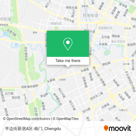 半边街新居A区-南门 map