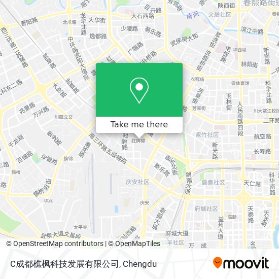 C成都樵枫科技发展有限公司 map