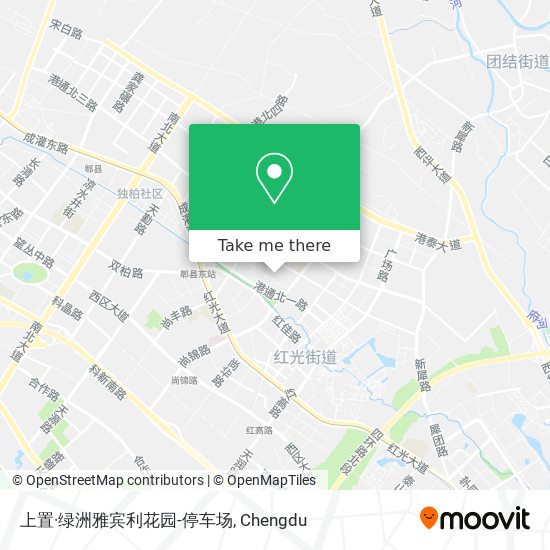 上置·绿洲雅宾利花园-停车场 map