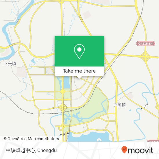 中铁卓越中心 map