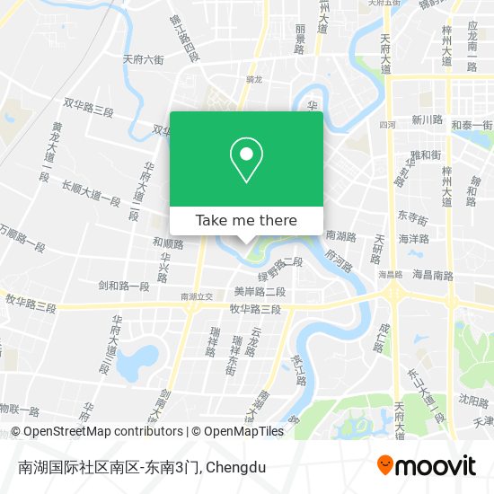 南湖国际社区南区-东南3门 map