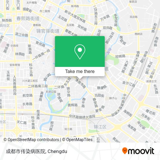 成都市传染病医院 map