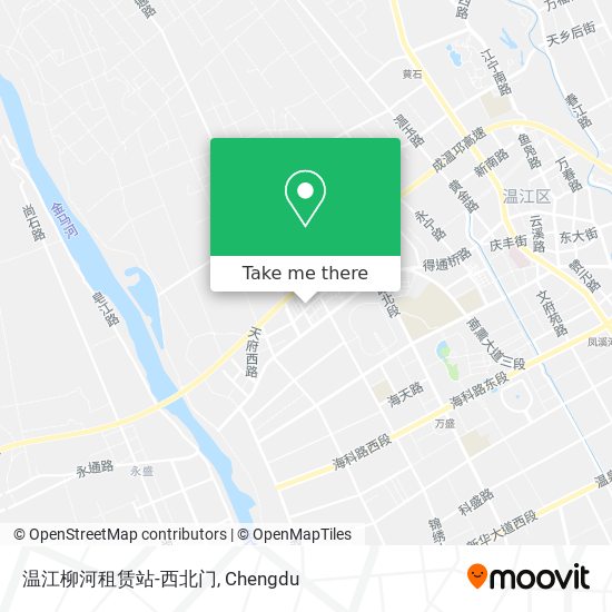 温江柳河租赁站-西北门 map