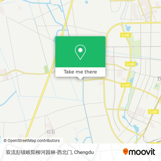 双流彭镇岐阳柳河园林-西北门 map