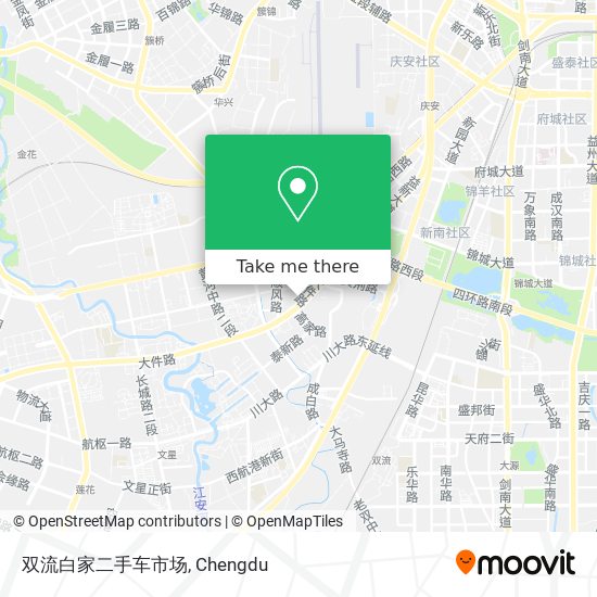 双流白家二手车市场 map