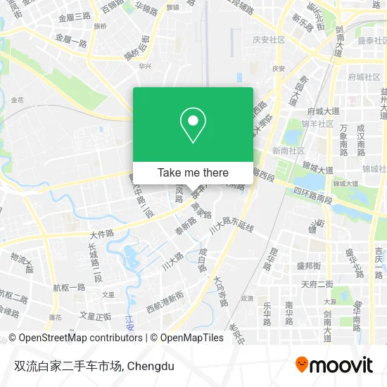 双流白家二手车市场 map
