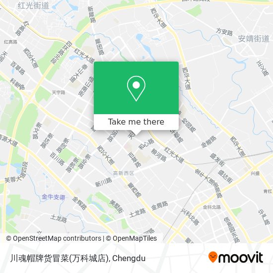 川魂帽牌货冒菜(万科城店) map