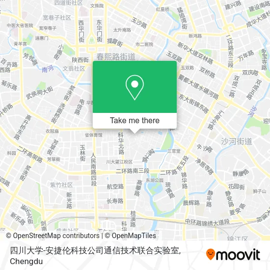 四川大学-安捷伦科技公司通信技术联合实验室 map