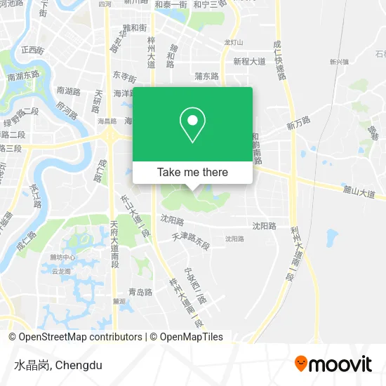 水晶岗 map
