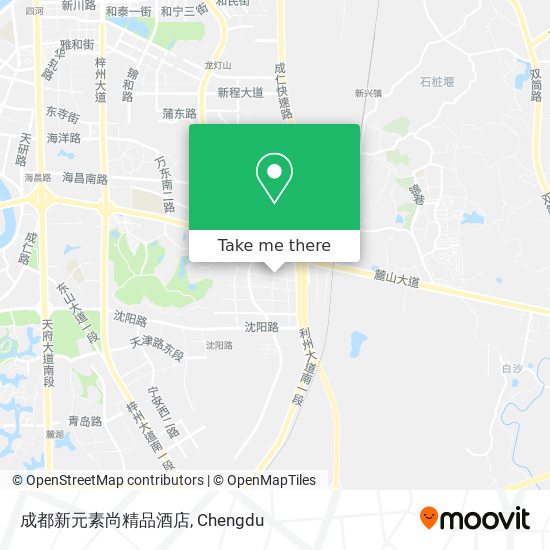 成都新元素尚精品酒店 map