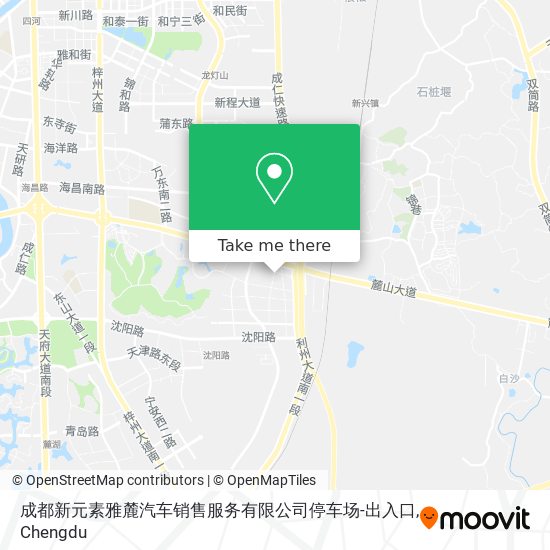 成都新元素雅麓汽车销售服务有限公司停车场-出入口 map