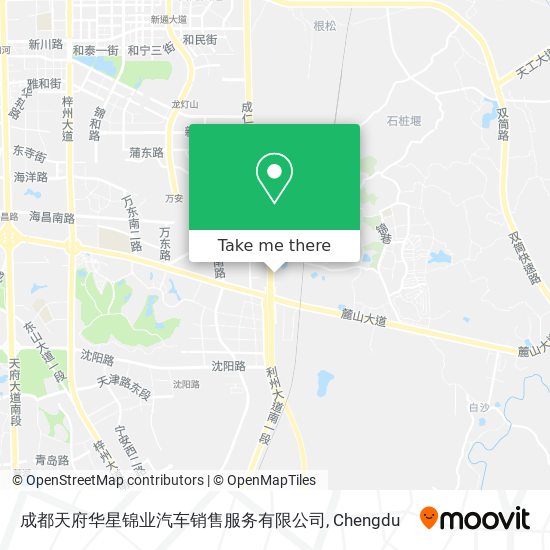 成都天府华星锦业汽车销售服务有限公司 map