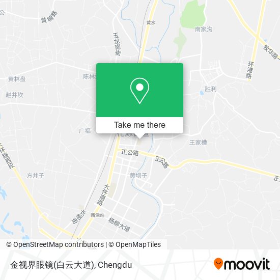 金视界眼镜(白云大道) map