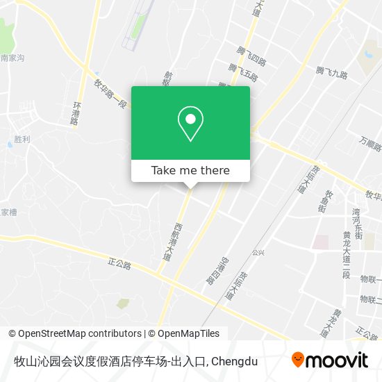 牧山沁园会议度假酒店停车场-出入口 map