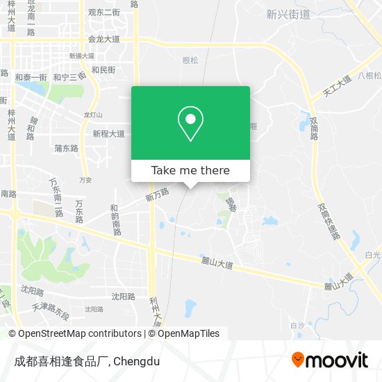 成都喜相逢食品厂 map