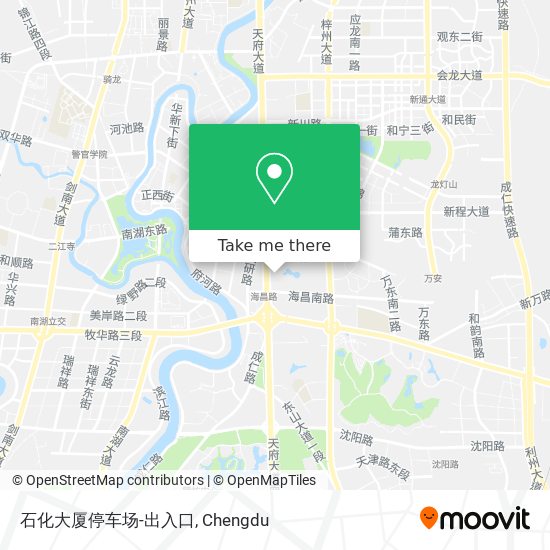 石化大厦停车场-出入口 map