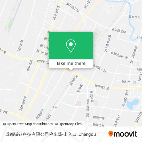 成都铖钰科技有限公司停车场-出入口 map