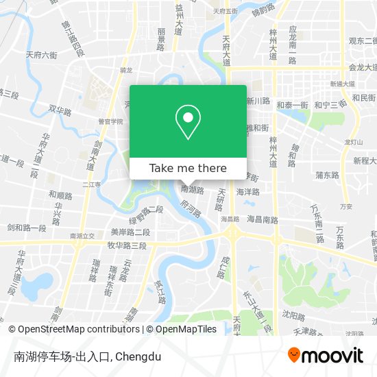 南湖停车场-出入口 map