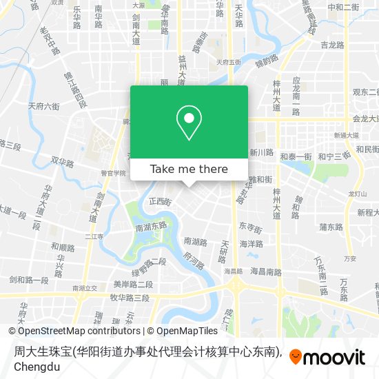 周大生珠宝(华阳街道办事处代理会计核算中心东南) map