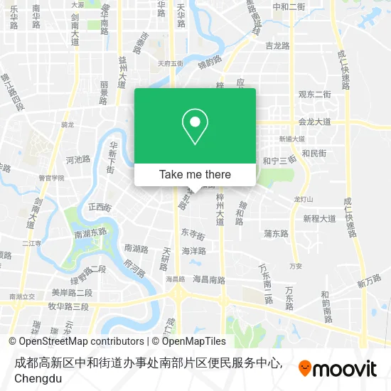 成都高新区中和街道办事处南部片区便民服务中心 map