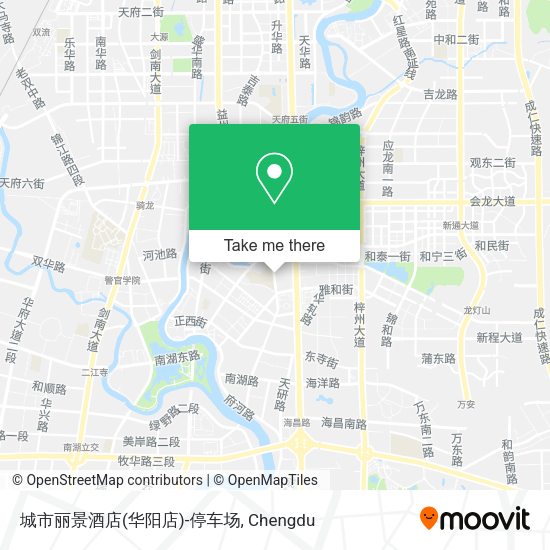 城市丽景酒店(华阳店)-停车场 map