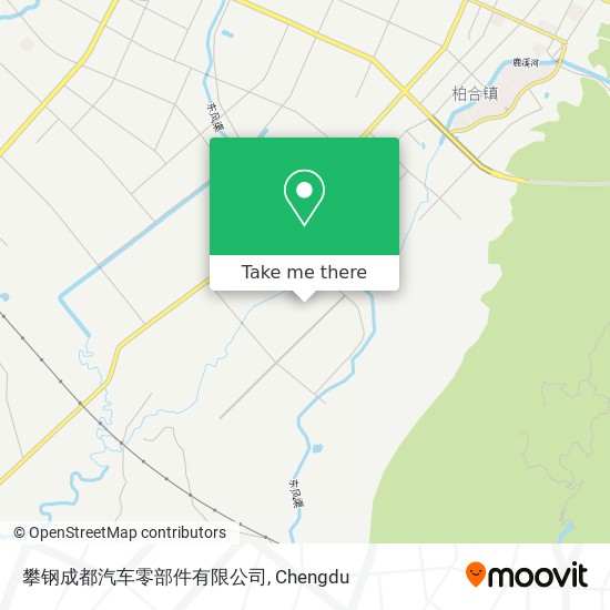 攀钢成都汽车零部件有限公司 map