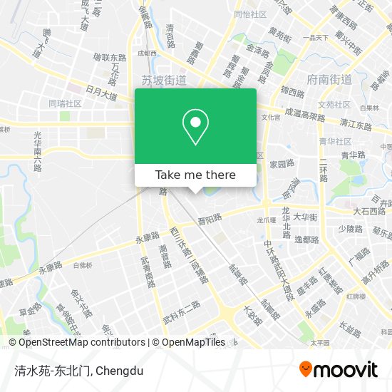 清水苑-东北门 map