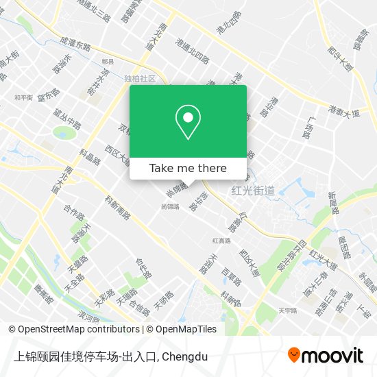 上锦颐园佳境停车场-出入口 map