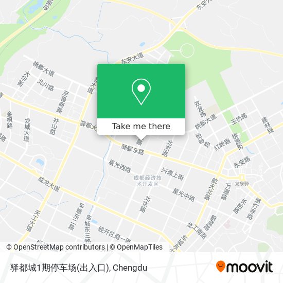 驿都城1期停车场(出入口) map