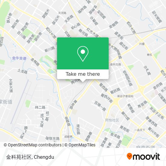 金科苑社区 map