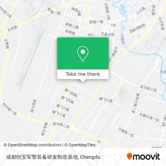 成都恒安军警装备研发制造基地 map