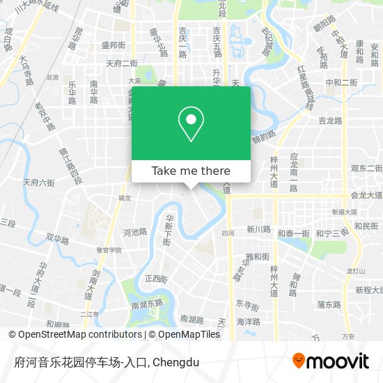 府河音乐花园停车场-入口 map