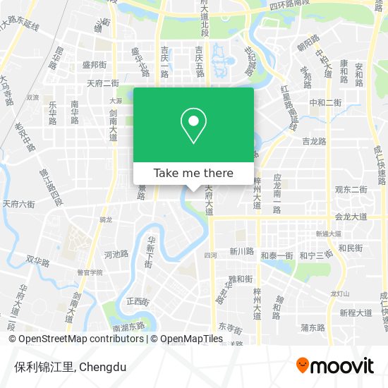 保利锦江里 map