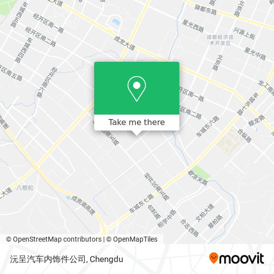 沅呈汽车内饰件公司 map