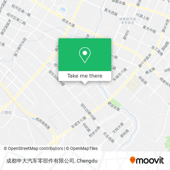 成都申大汽车零部件有限公司 map