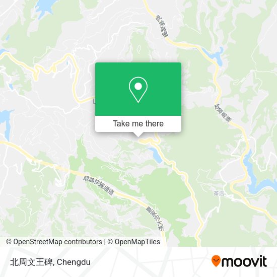 北周文王碑 map