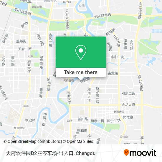 天府软件园D2座停车场-出入口 map