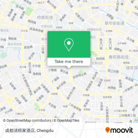 成都清梧家酒店 map