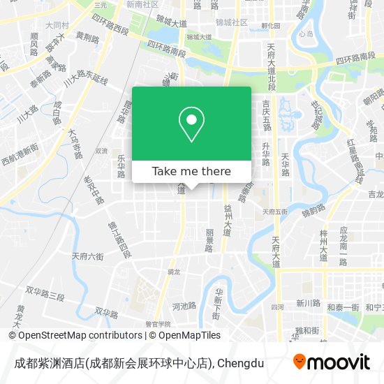 成都紫渊酒店(成都新会展环球中心店) map