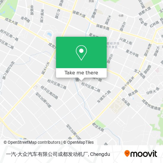 一汽-大众汽车有限公司成都发动机厂 map