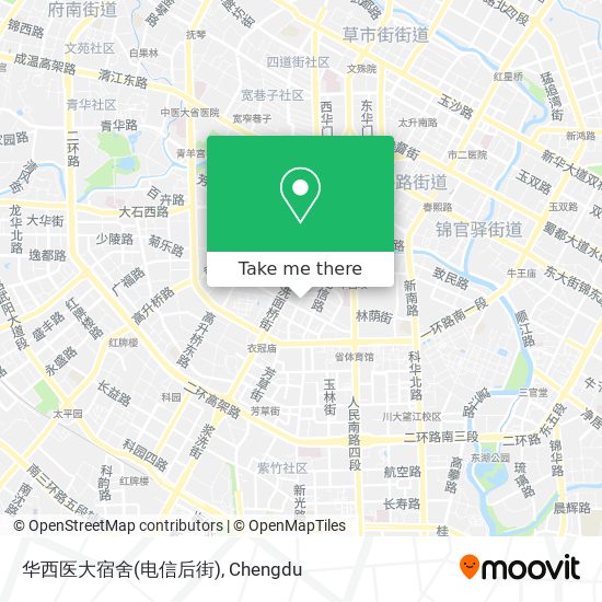华西医大宿舍(电信后街) map
