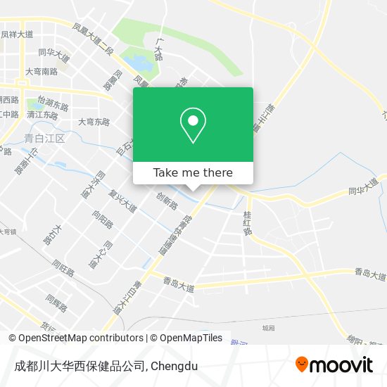 成都川大华西保健品公司 map