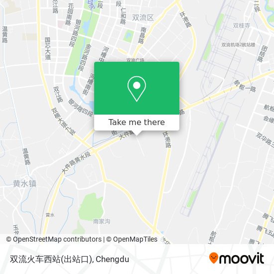双流火车西站(出站口) map